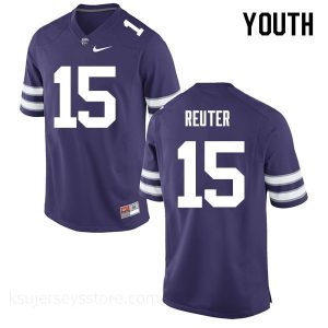 Reality Youth Kansas State Wildcats Zach Reuter #15 Purple University Jerseys 936132-686